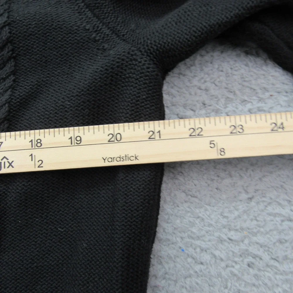 LLBean Mens Dark Gray Cable Knit Full Zip Mock Neck‎ Sweater XL